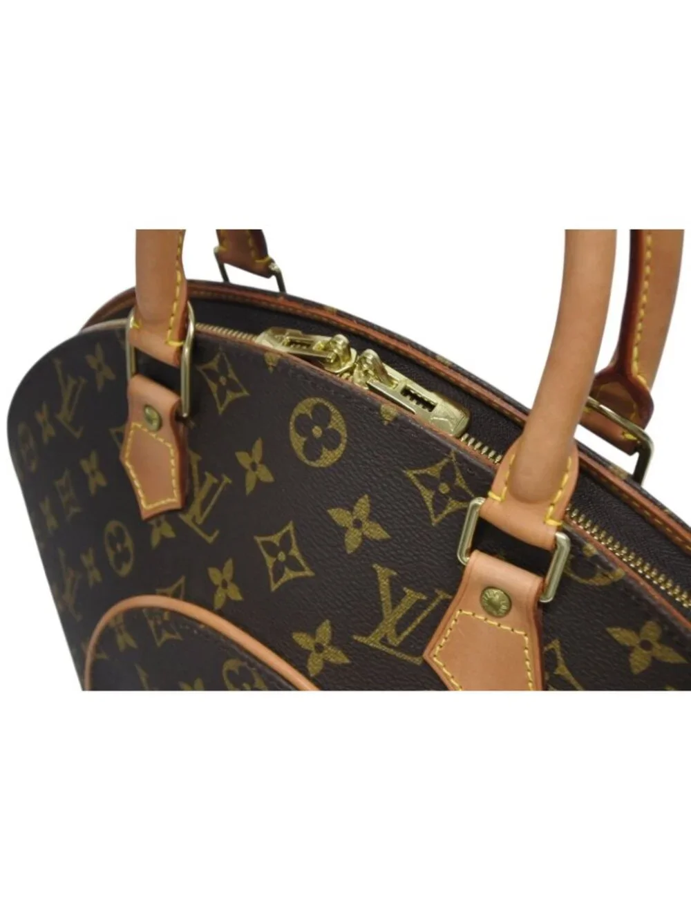 Louis Vuitton Handbag Ellipse MM Monogram Gold